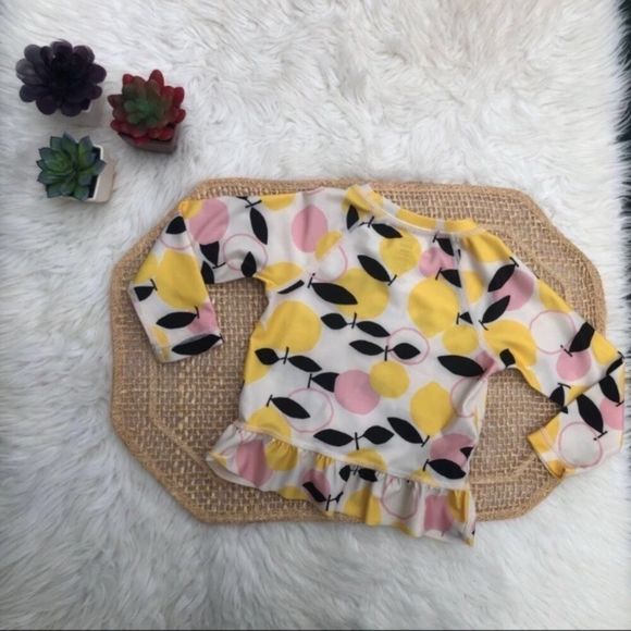 Tea Collection Lemon Rash Guard Top - Picture 3 of 8